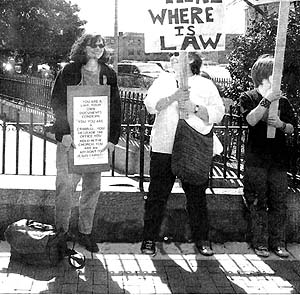 A Boston protest against Cardinal Law