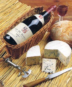 cheese and wine