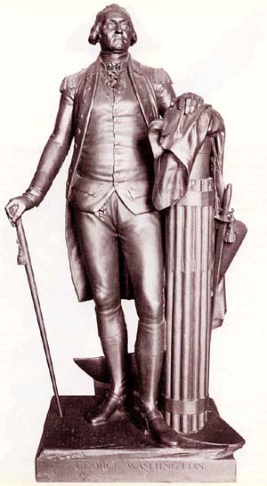 A statue of George Washington