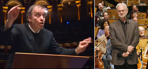 Poorly dressed Valery Gergiev and John Adams