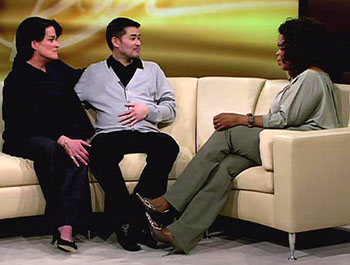 pregnant 'man' Thomas on a talk show