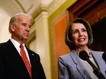 Nancy Pelosi and Biden