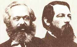 Karl Marx and Friedrich Engels