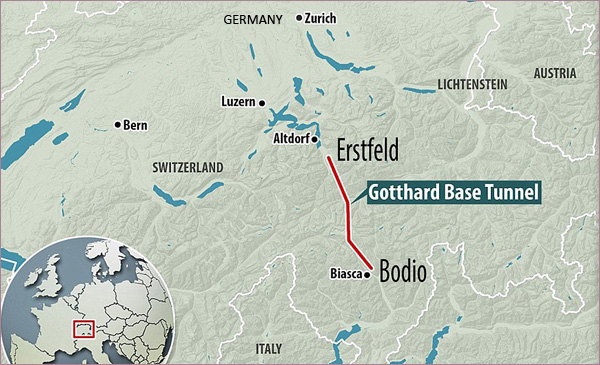 Gotthard tunnel opening