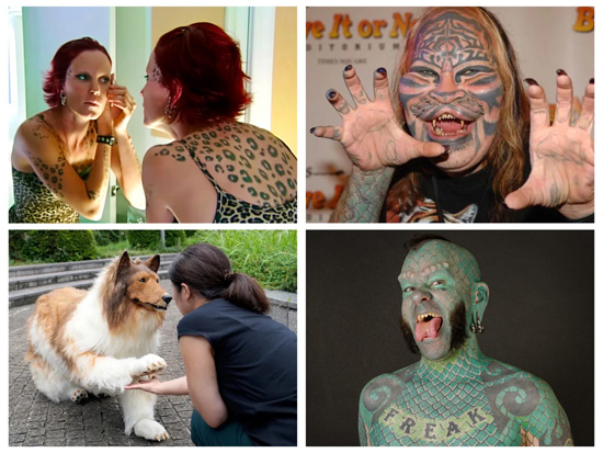 Body modification animal imitator extremists