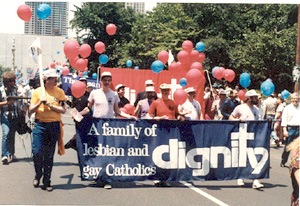 A homosexual 'Catholic' demonstration