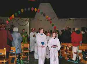 balloons and smiles of the feel good Church