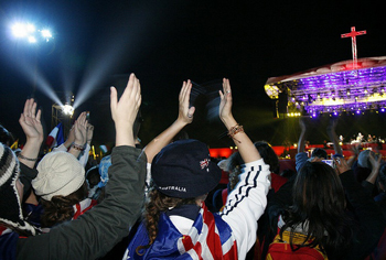 A World Youth Day rock festival, sydney 2008