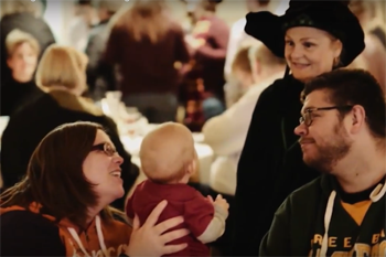 families at Good Shepherd wizardry extravaganza