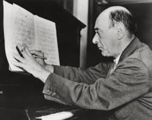 Modern composer Arnold Schonberg