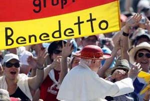 Papal blessing for the altar girls