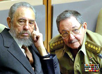 Fidel and Raul Castro