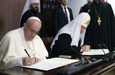 Joint declaration Francis-Kirill