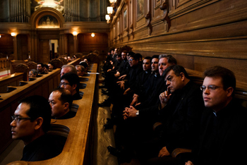 seminarians and staff at St. Patricks seminary