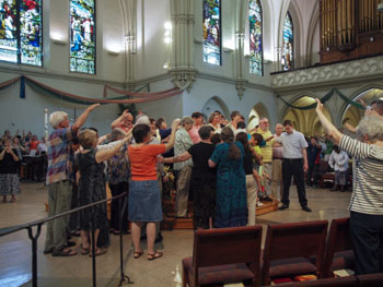 The laity performing a priestly Blessing