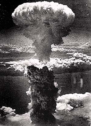 The mushroom cloud of Nagasaki