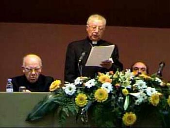 Msgr Guerra and Bishop Leiria, the Fatima dignitaries