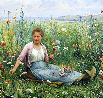 Flower picking pedsant