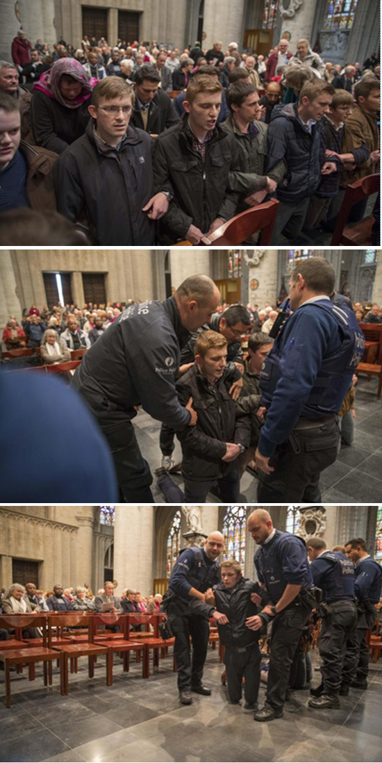 Belgian Catholics protest against Lutheran ecumenical event in a Brussels Cathedral