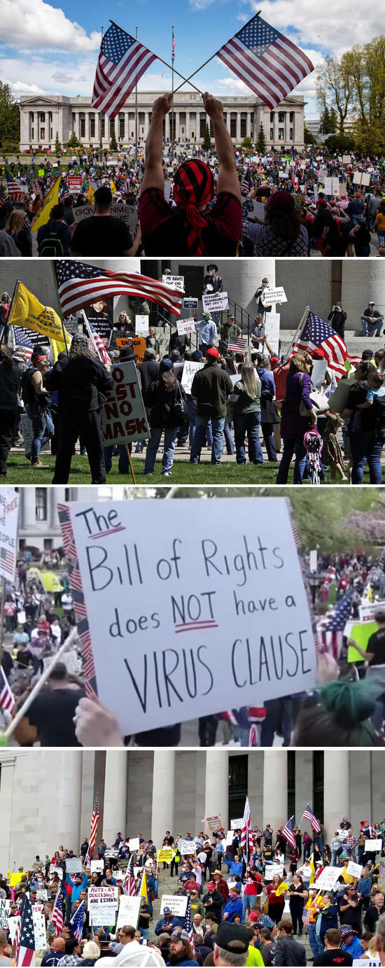 Washington protests covid