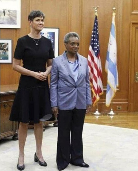 Lori Lightfoot and Amy Eshleman