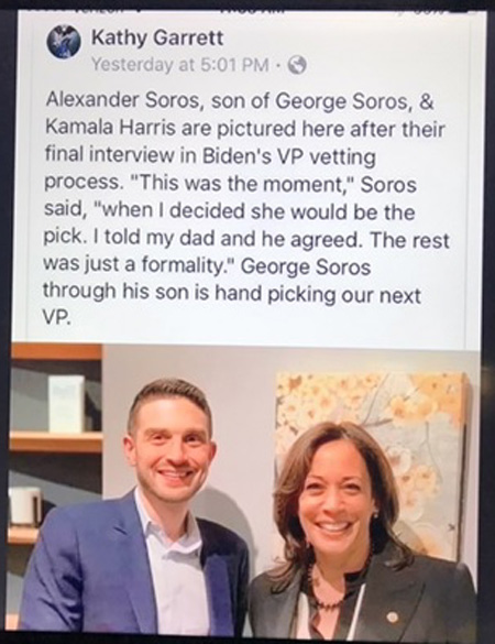 Alex Soros with Kamala Harris