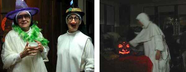 Dominican nuns celebrating Halloween