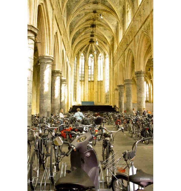 Domican Church into bicycles 