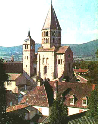 The surviving tower of Cluny as seen today