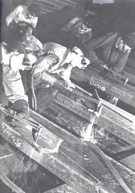 Women using welding torches