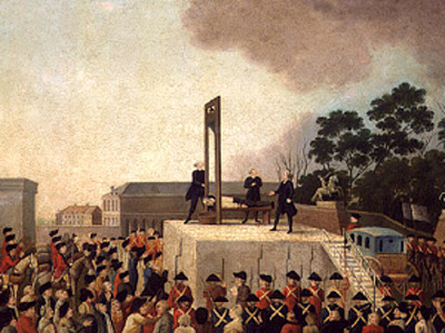 The beheading of Louis XVI