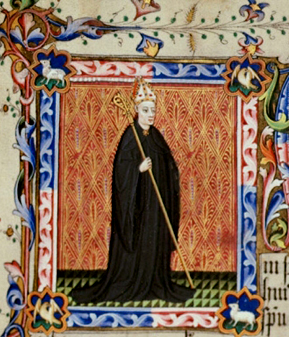 A medieval depiction of St. Leutfridus