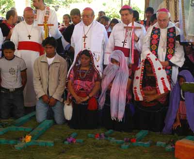 Ceremony for fallen Zapatists