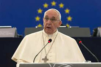 Pope Francis at the European Parliament