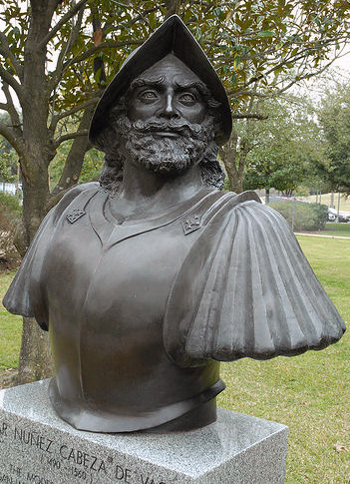 A Houston monument to Cabeza de Vaca