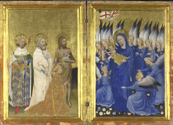 Wilton diptich queen with Angels