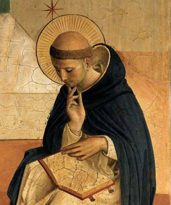 st dominic meditating