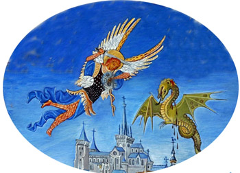 st Michael slays the dragon