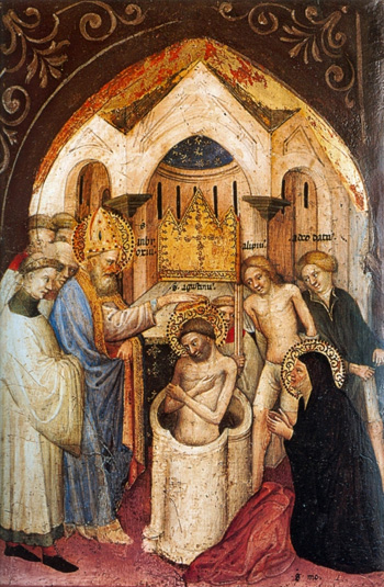 St. Ambrose baptizes St. Augustine