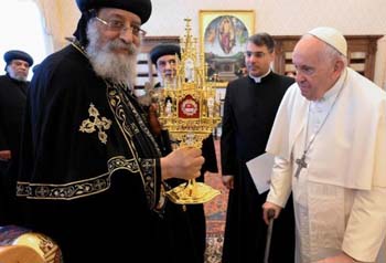 pope francis tawadrops relics