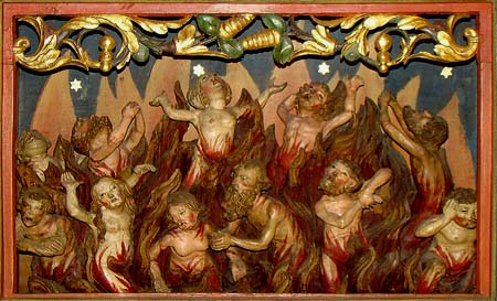 Poor souls in Purgatory; Wimpfen church 