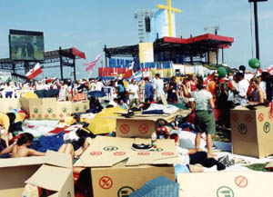 Boxes and hippies at World Youth Day